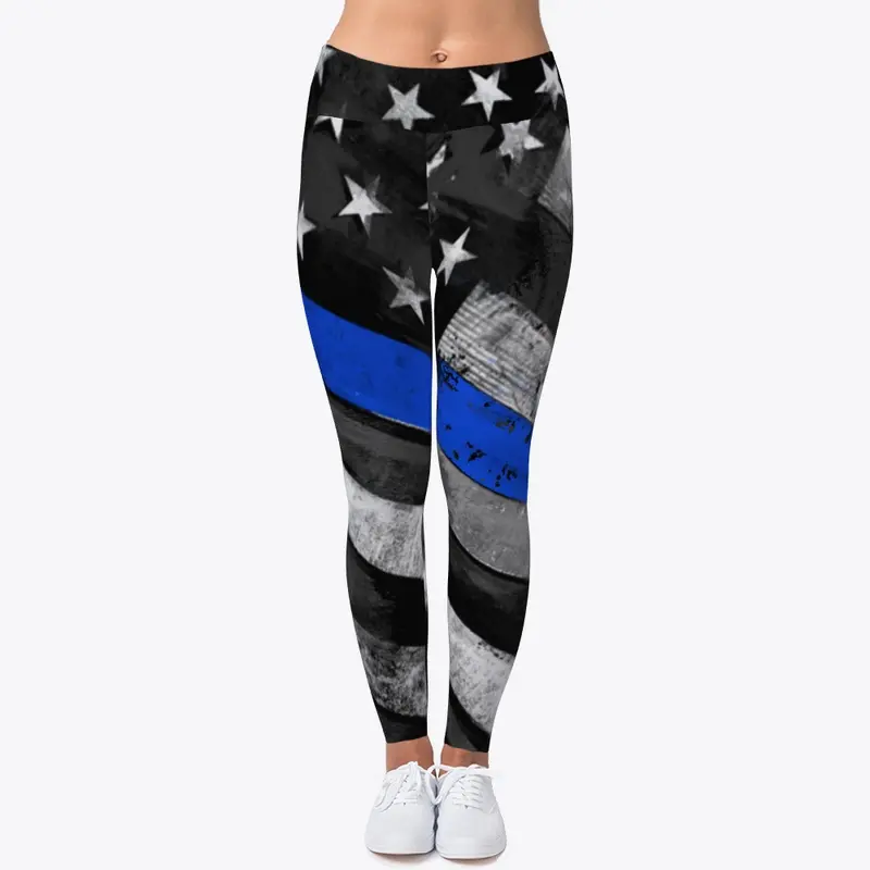 Thin Blue Line Comfort Stretch Leggings